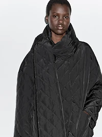 Lightweight jacket with scarf detail