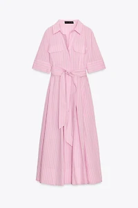ZW COLLECTION POPLIN SHIRT DRESS