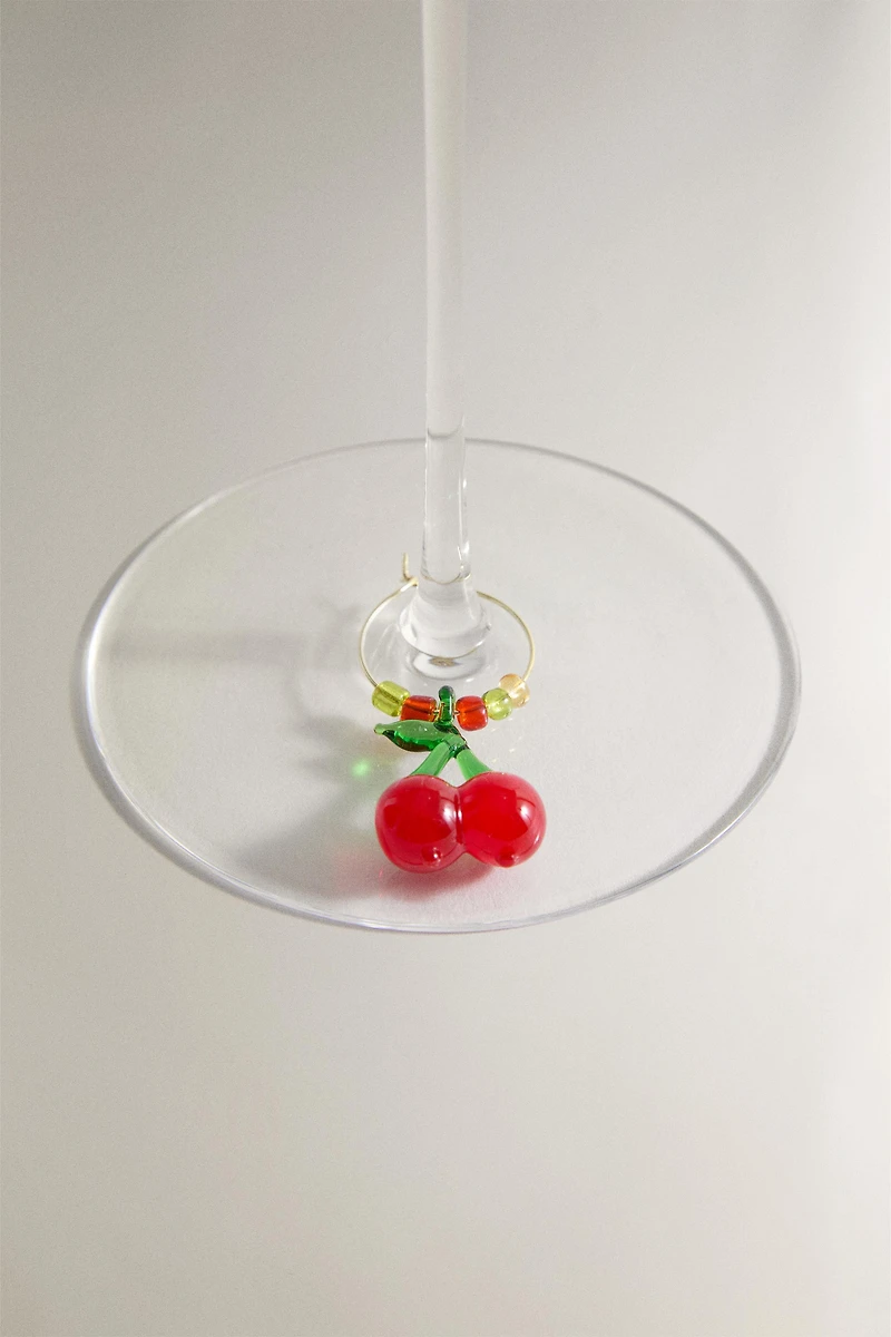 PACK OF FRUIT GLASS CHARMS (PACK OF 6)