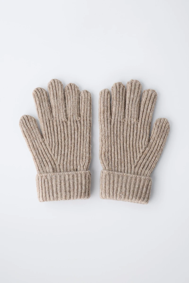 PLAIN KNIT GLOVES