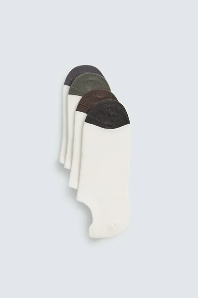 PACK OF 4 INVISIBLE SOCKS