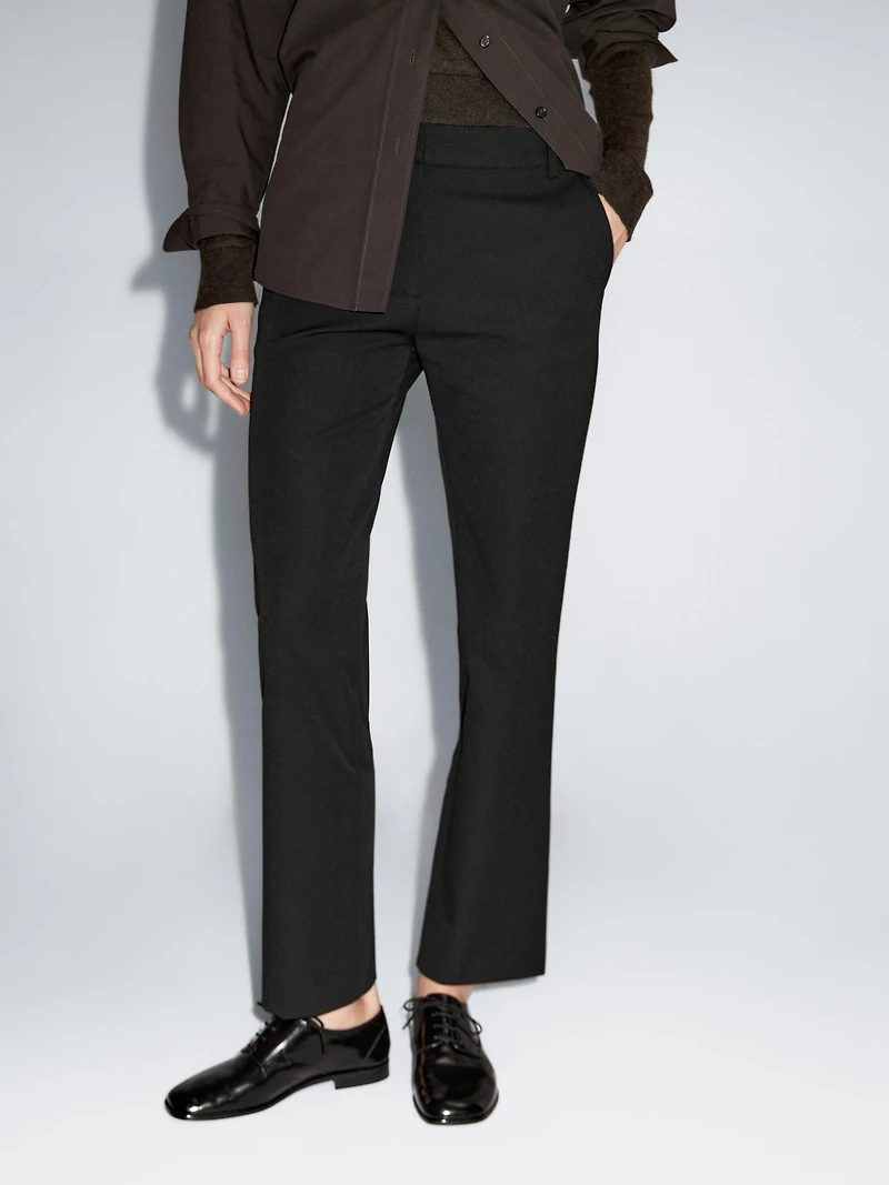 Straight-leg technical trousers