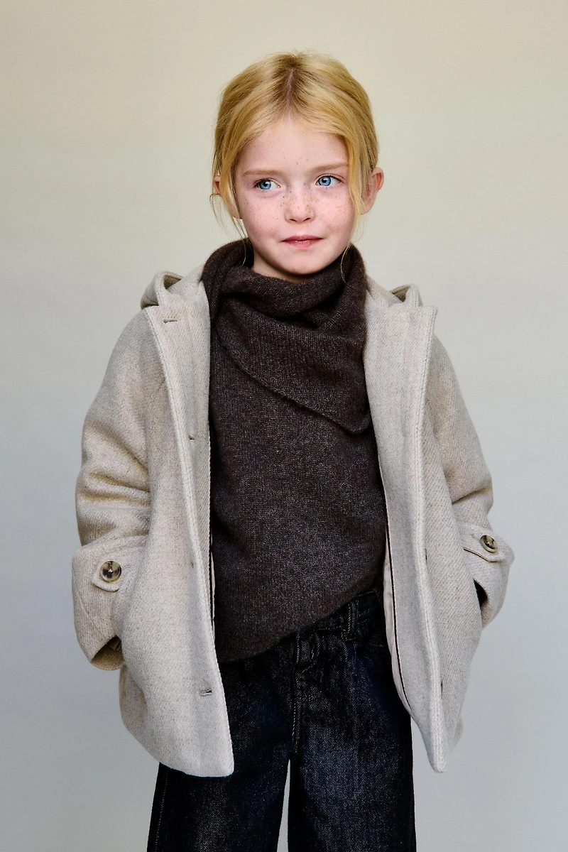 HOODED DUFFEL COAT WITH WOOL MANTECO ®