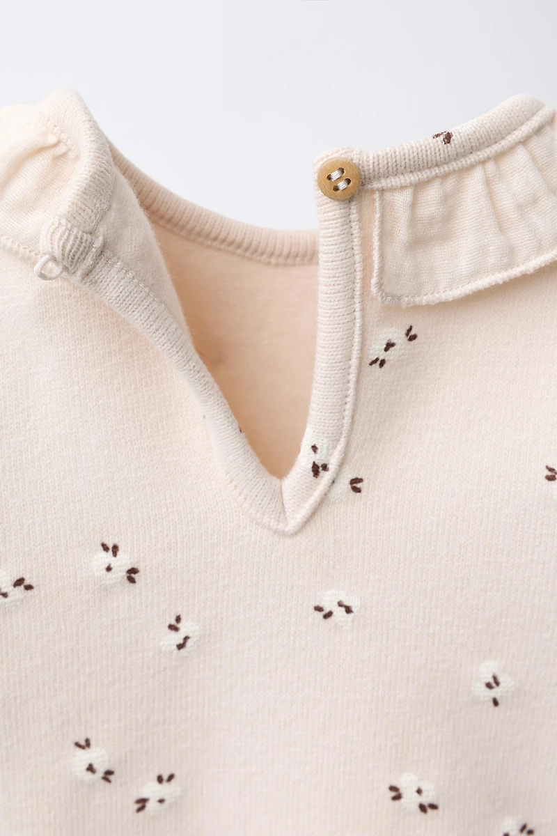 WARM FLORAL BODYSUIT