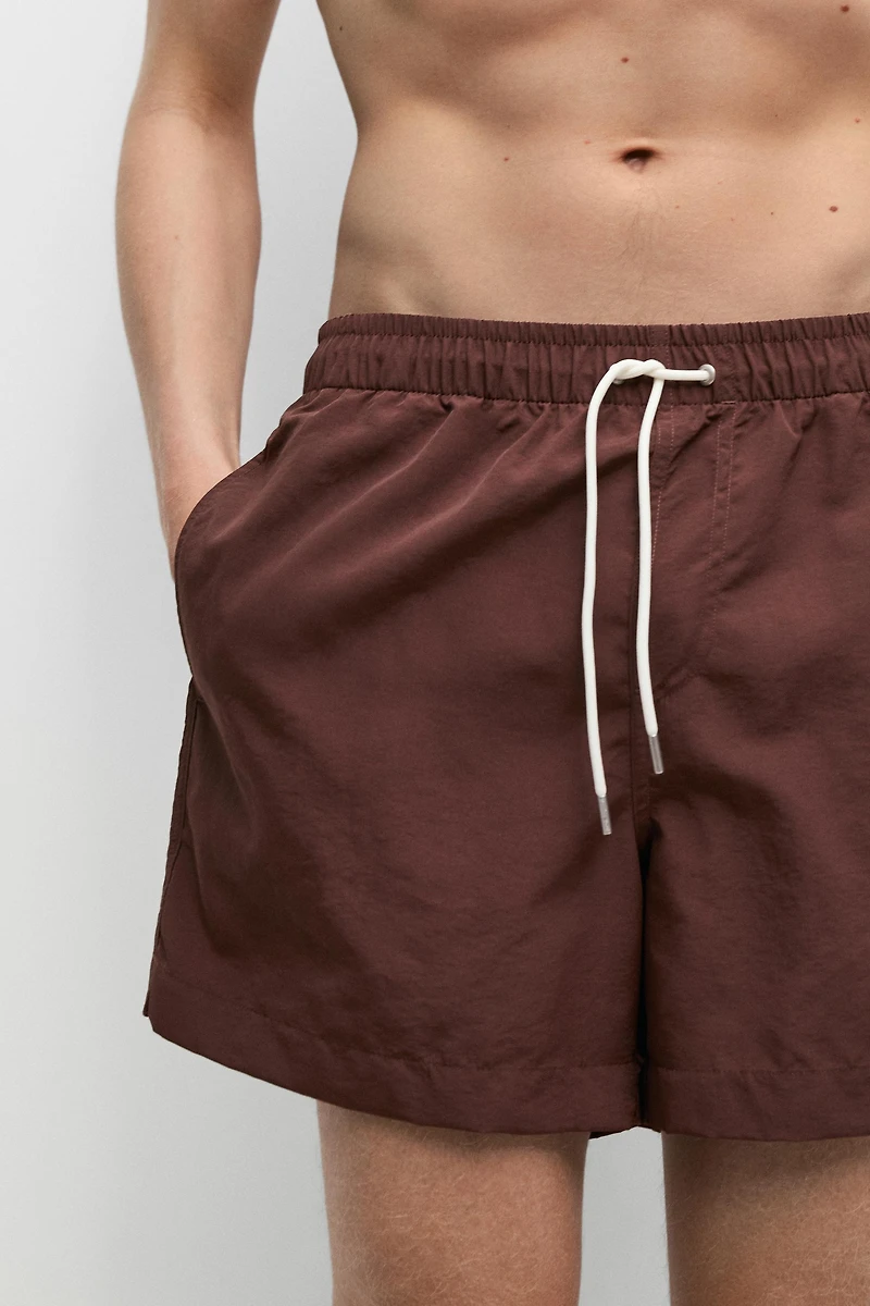 Solid Swim Trunks