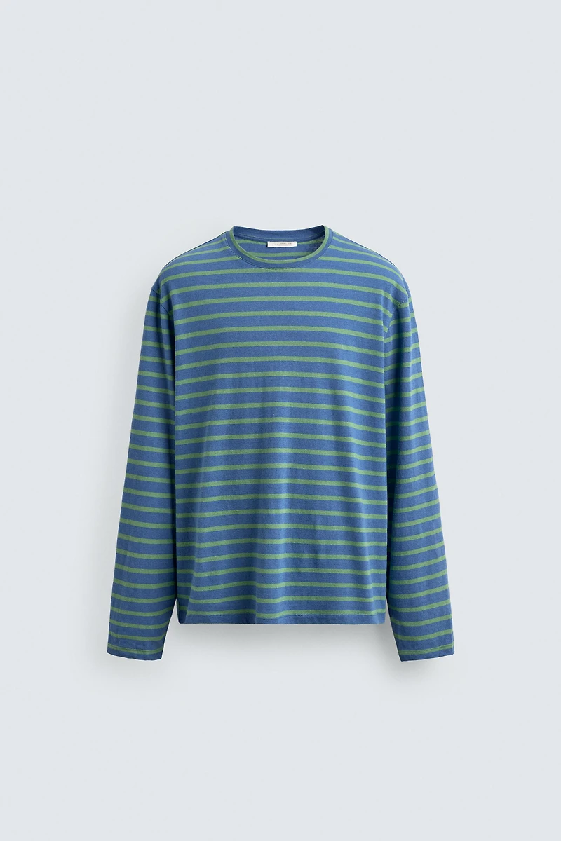 STRIPED JACQUARD T-SHIRT