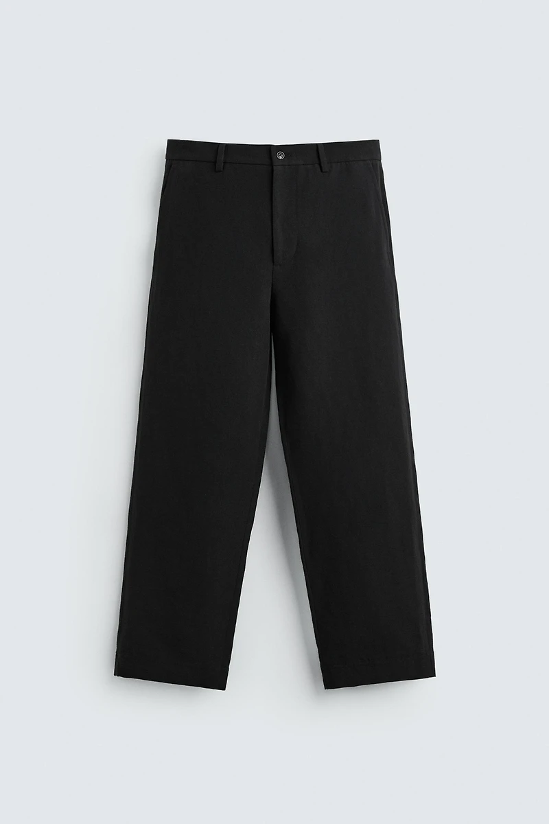 COTTON - LINEN SUIT PANTS