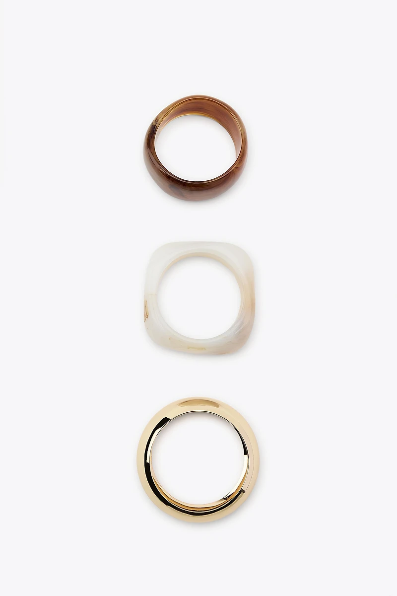3-PACK OF RIGID BRACELETS