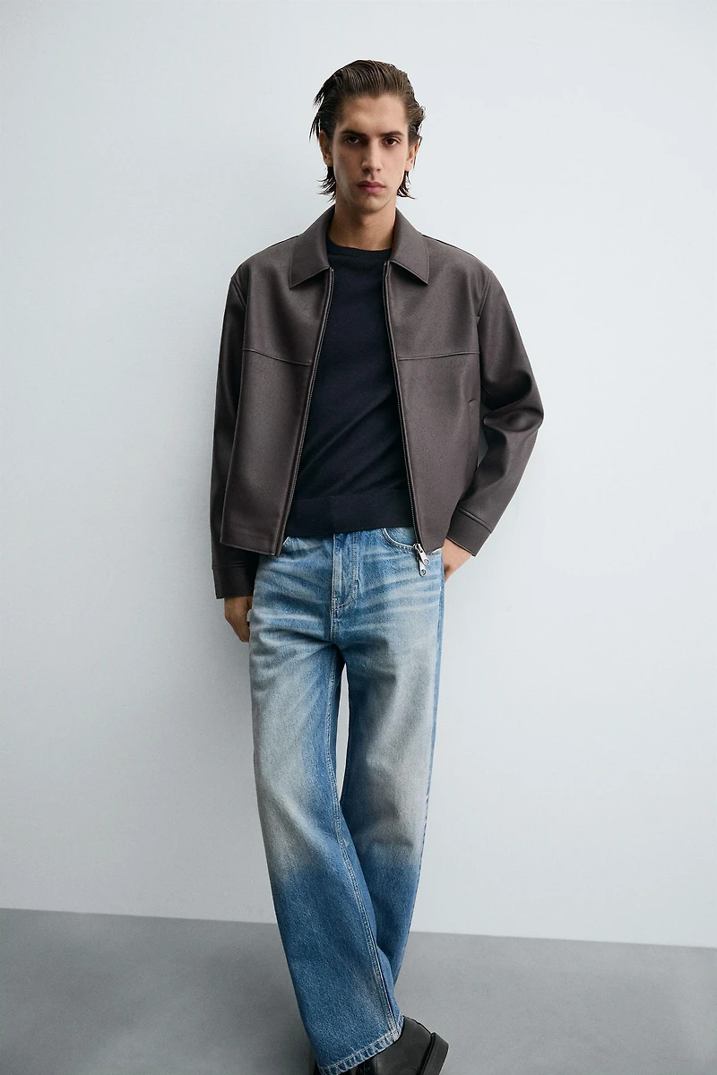 BLOUSON EN MATIÈRE SYNTHÈTIQUE