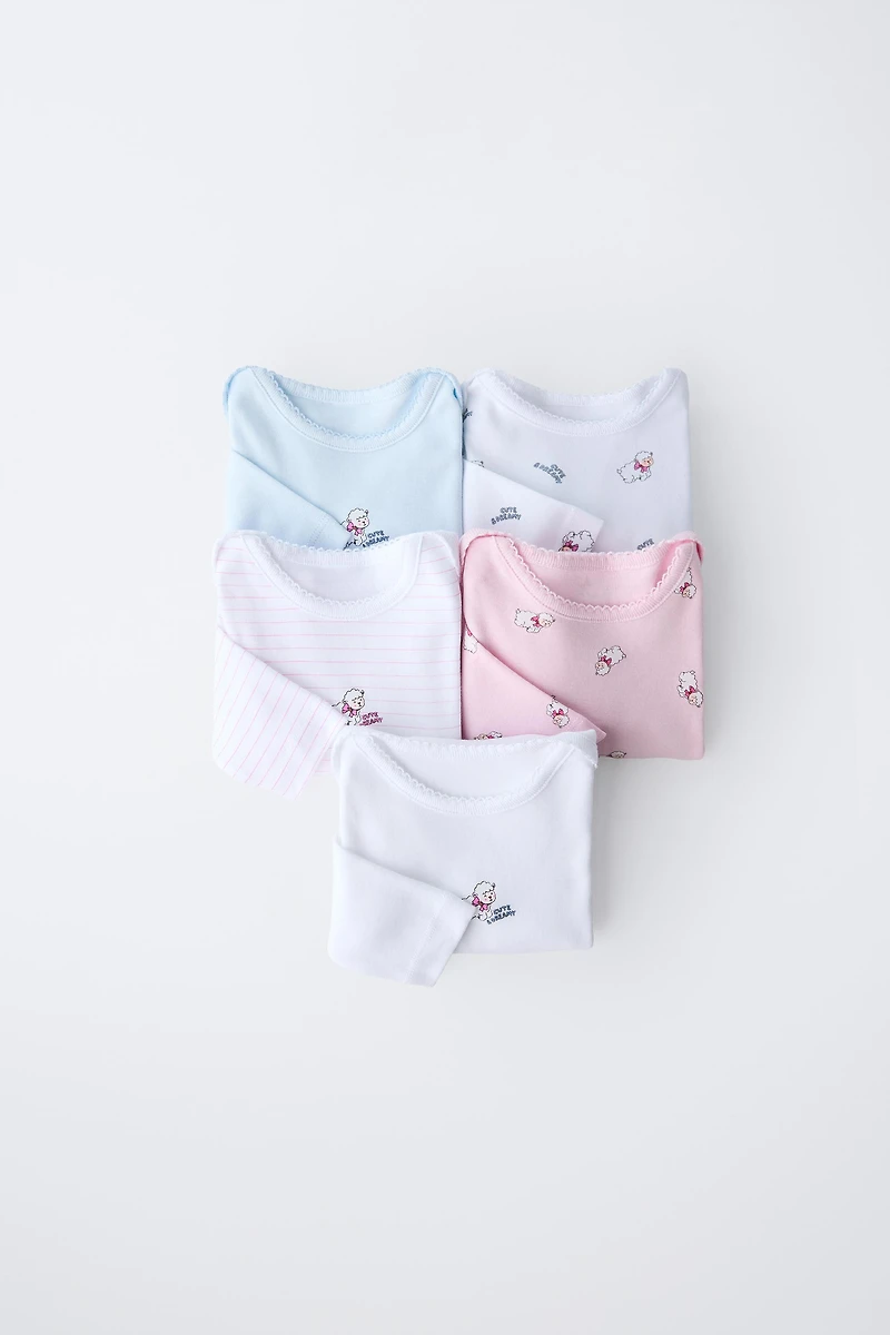 FIVE-PACK OF SHEEP BODYSUITS