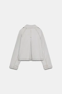 WASHED HERRINGBONE JACKET
