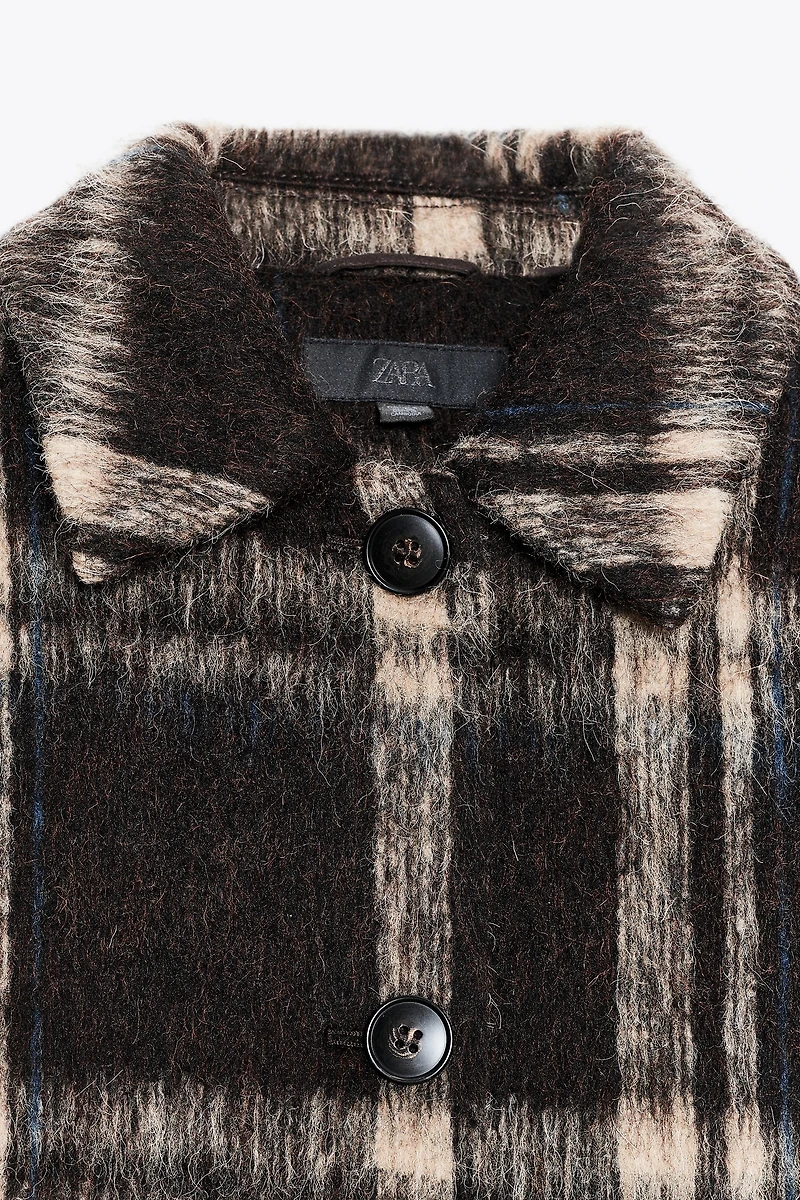 30% WOOL CHECKERED JACKET