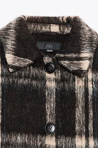 30% WOOL CHECKERED JACKET