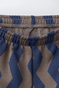 PANTALON BALLOON EN MOLLETON À VAGUES