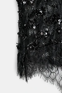 COMBINED SEQUIN CORSET TOP