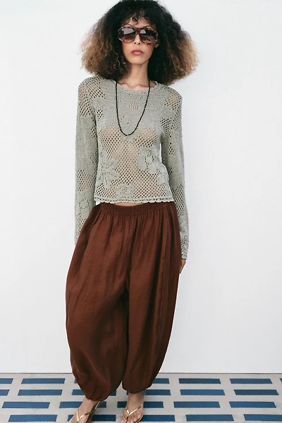 VOLUMINOUS BLOOMER PANTS