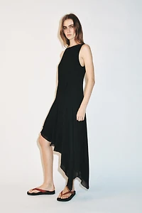 ASYMMETRIC MIDI DRESS