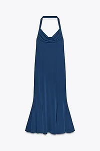 FLOWY HALTER DRESS