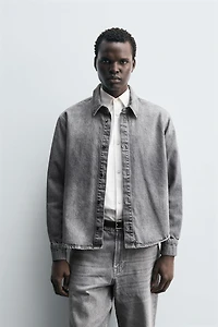 CHEMISE EN JEAN DÉLAVÉE
