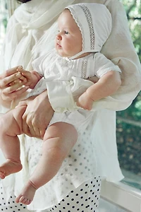 EMBROIDERED ROMPER