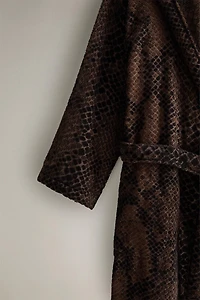 PEIGNOIR VELOURS IMPRIMÉ ANIMAL