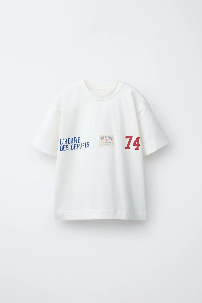 JOGGING TEXT T-SHIRT