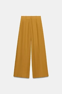 PANTALON LARGE AVEC LIN