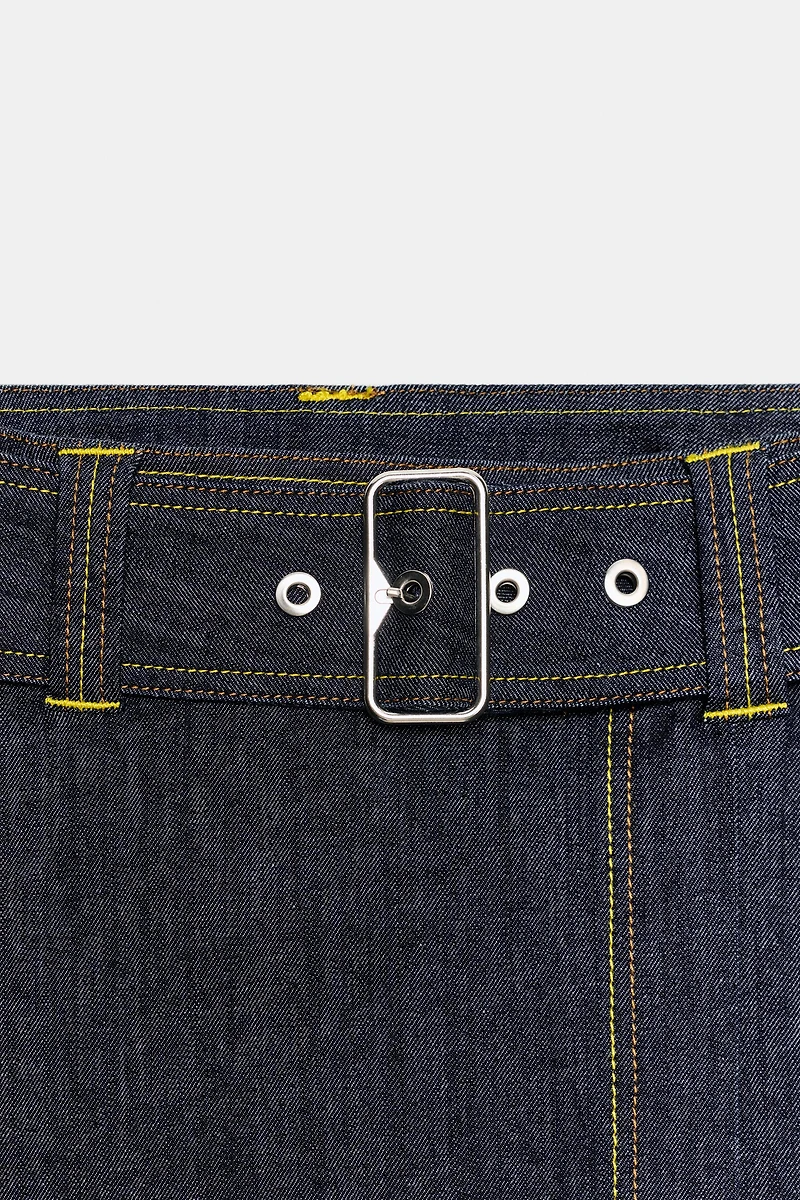 Z1975 BELTED WRAP SKORT