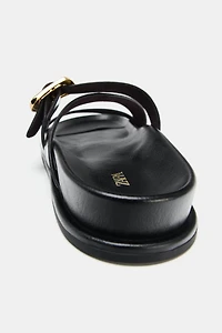 FLAT BUCKLE SANDALS