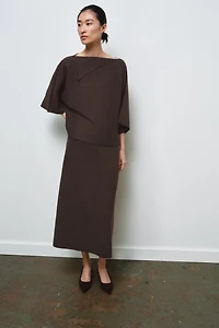 PULL EN MAILLE À COL CLAUDINE