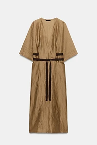 ZW COLLECTION LINEN BLEND TUNIC DRESS