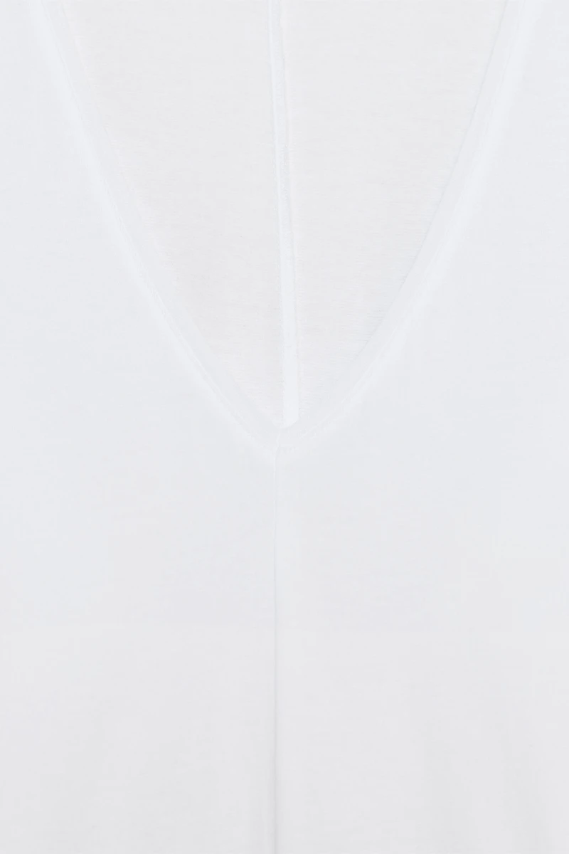 COTTON V-NECK T-SHIRT