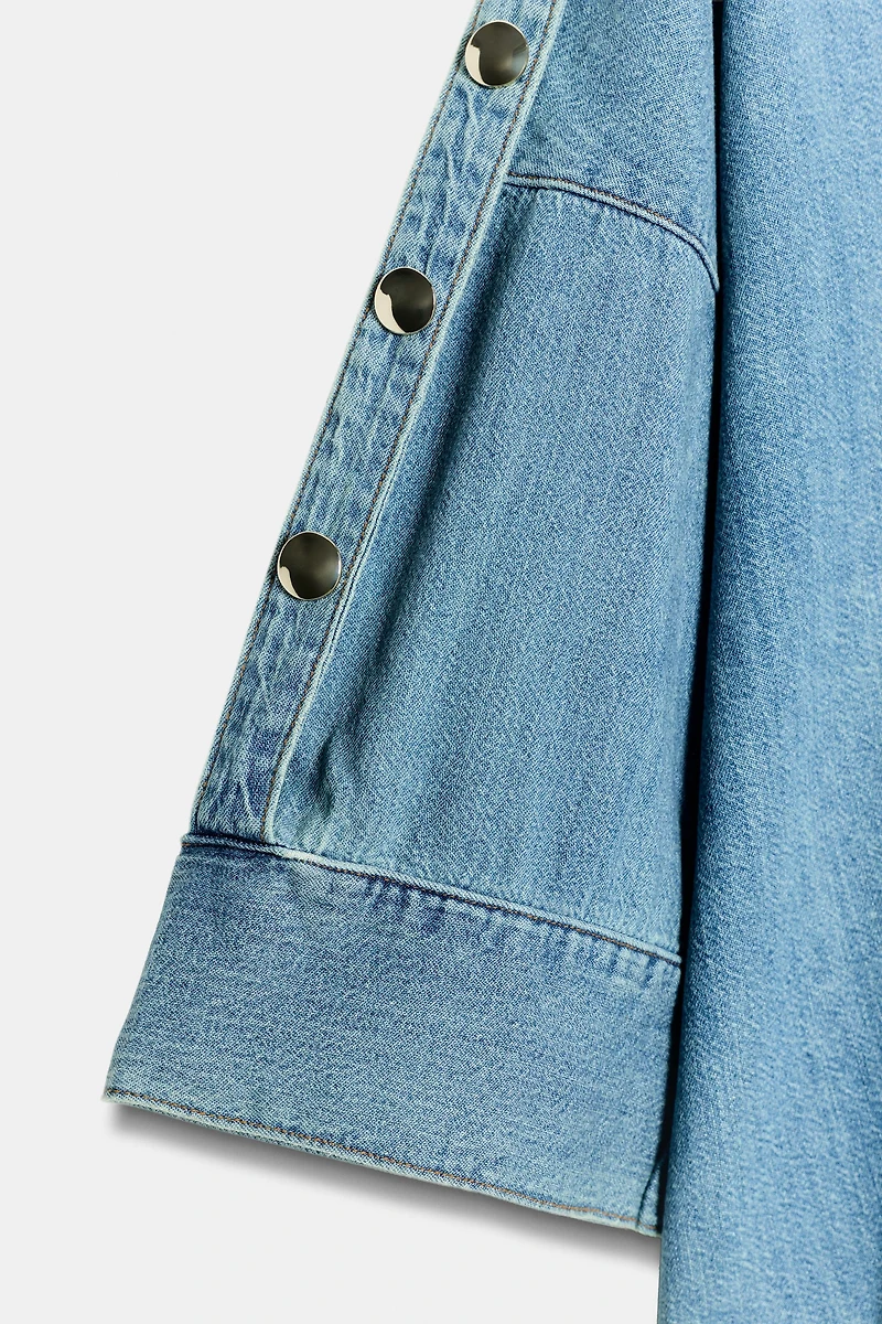Z1975 WIDE SLEEVE DENIM SHIRT