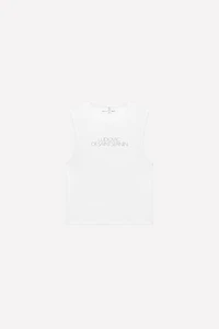 RHINESTONE LOGO TANK TOP LUDOVIC DE SAINT SERNIN x ZARA