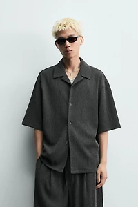 EMBOSSED RELAXED FIT SHIRT
