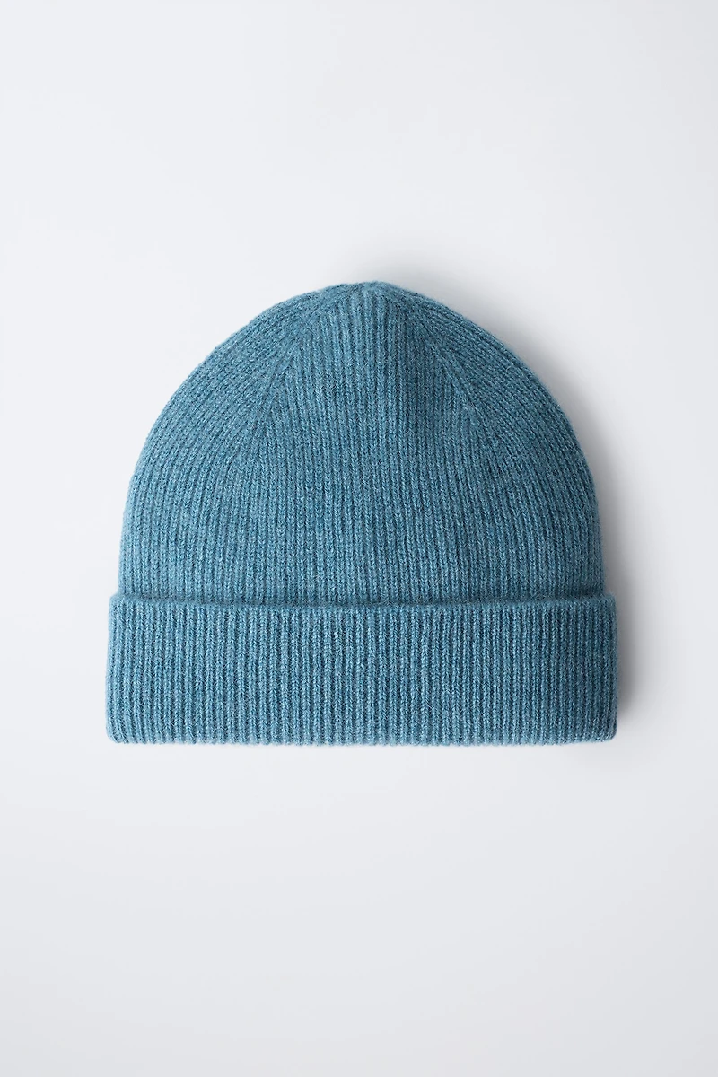 BONNET CANNELÉ 100% CACHEMIRE