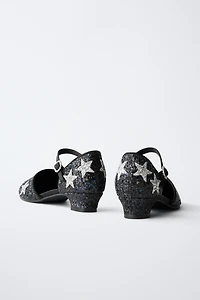 SPARKLY STAR HEELED SHOES