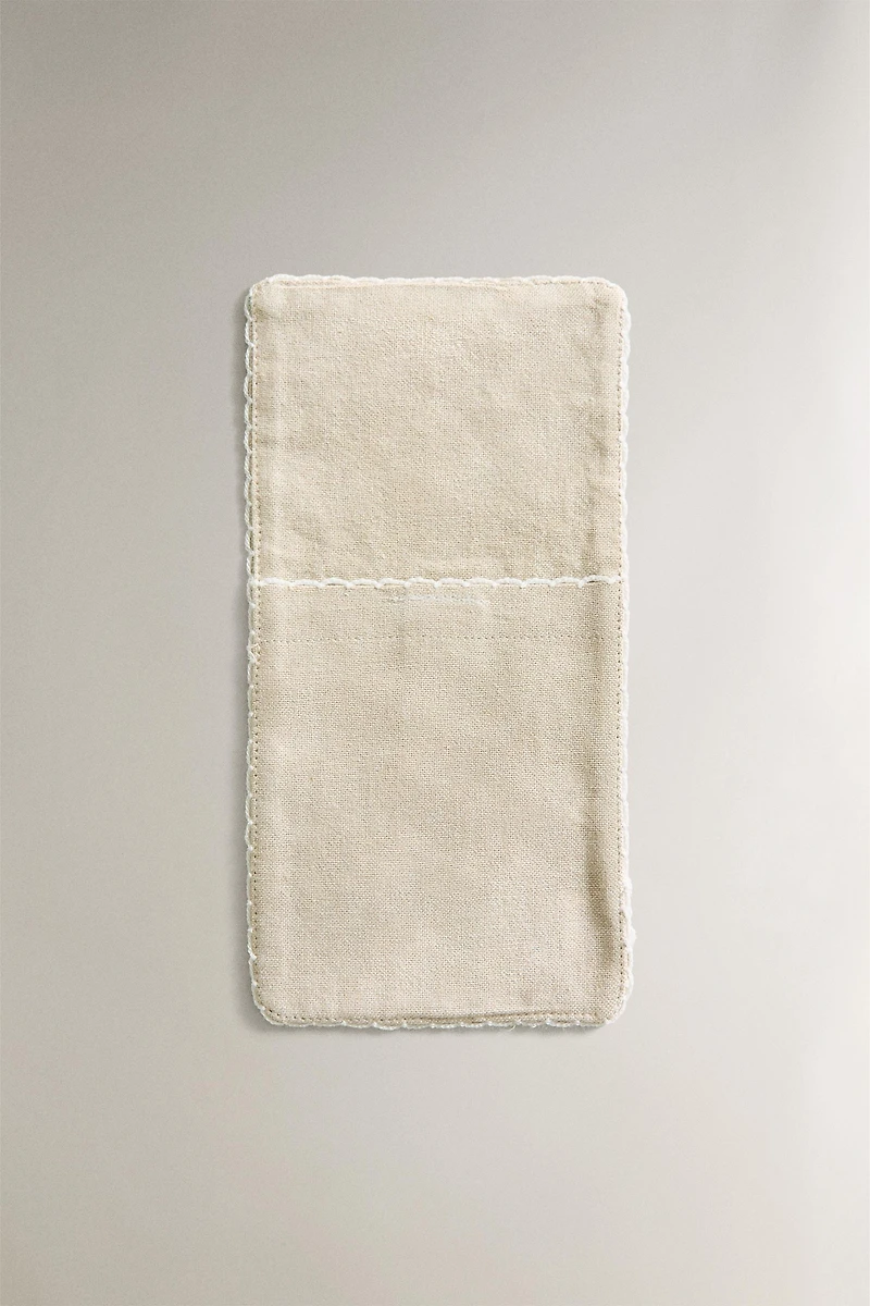 SET OF COTTON FLATWARE POUCHES (SET OF 2)