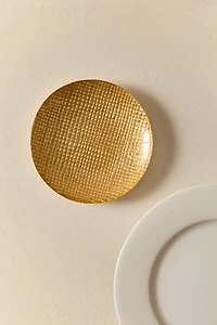 IRREGULAR GOLDEN GLASS PLATE