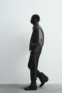 EMBOSSED LEATHER JACKET