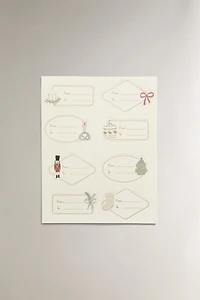 ADHESIVE CHRISTMAS GIFT LABELS