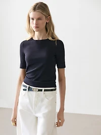 Cotton blend T-shirt