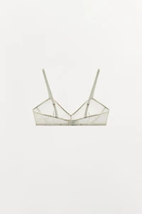 POLKA DOT MESH BRA