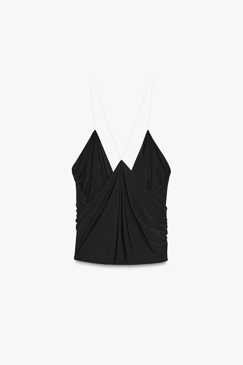 TRANSPARENT STRAP TOP