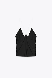 TRANSPARENT STRAP TOP