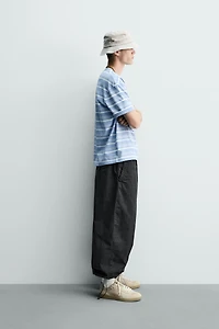 WASHED STRIPED T-SHIRT