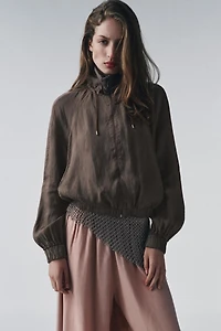 ZW COLLECTION FLOWY BOMBER JACKET