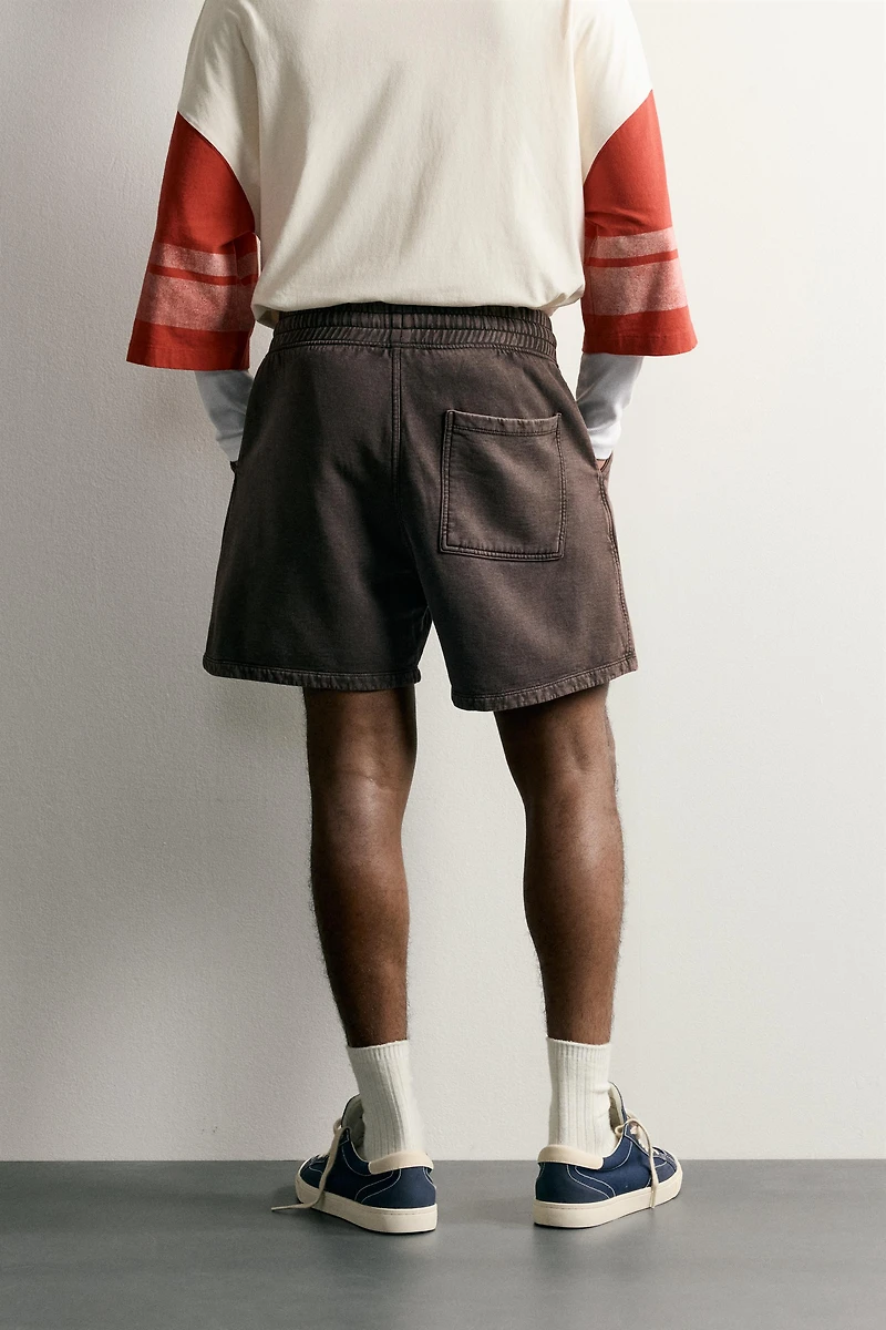 WASHED SWEAT SHORTS