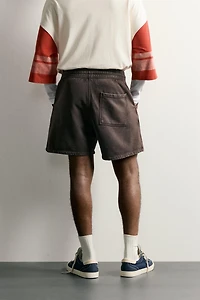 WASHED SWEAT SHORTS
