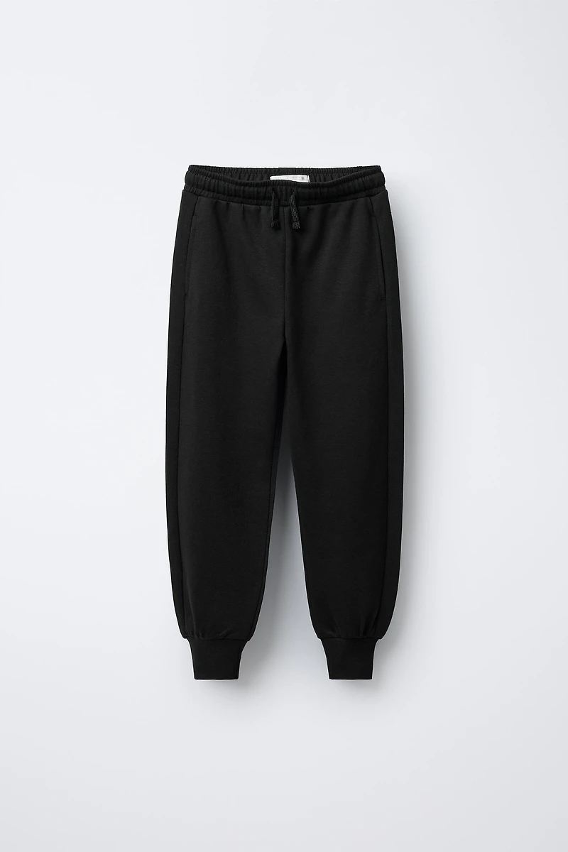 INTERLOCK HOODED SWEATSHIRT AND JOGGER PANTS SET